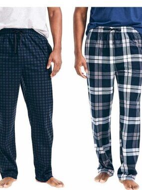Nautica Mens Cozy Pants 2-pack Blue S